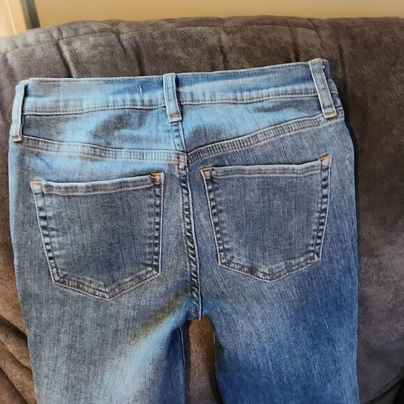 Free people Jeans size 25 jeans skinny jeans Jeggings frayed hem button fly - Picture 8 of 8